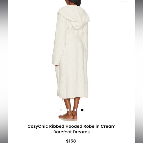 Barefoot dreams ribbed hooded robe - Picture 2 of 5
